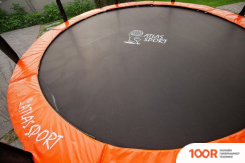 Батут Atlas Sport 312 СМ - 10FT PRO (3 НОГИ, ВНЕШНЯЯ СЕТКА, ОРАНЖЕВЫЙ) (9722)