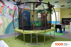 Батут Atlas Sport 312 СМ - 10FT MASTER (С ЛЕСТНИЦЕЙ, ЗЕЛЕНЫЙ) (9721)