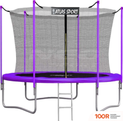Батут Atlas Sport 312 СМ - 10FT INSIDE (С ЛЕСТНИЦЕЙ, ВНУТРЕННЯЯ СЕТКА, ФИОЛЕТОВЫЙ) (9720)