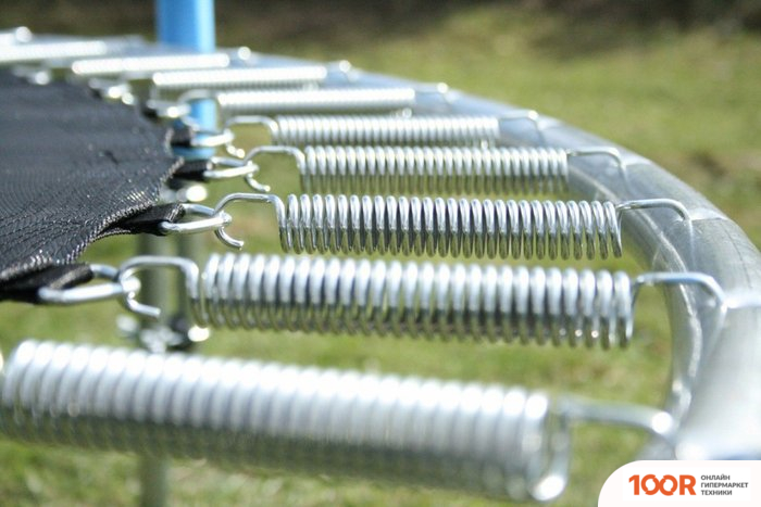 Батут Atlas Sport 312 СМ - 10FT (С ЛЕСТНИЦЕЙ, ВНУТРЕННЯЯ СЕТКА, ЗЕЛЕНЫЙ) (9715)