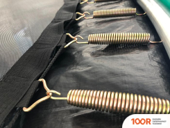 Батут Atlas Sport 252 СМ - 8FT PRO (С ЛЕСТНИЦЕЙ, ВНЕШНЯЯ СЕТКА, СЛИВОВЫЙ) (9714)