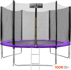 Батут Atlas Sport 252 СМ - 8FT PRO (С ЛЕСТНИЦЕЙ, ВНЕШНЯЯ СЕТКА, СЛИВОВЫЙ) (9714)