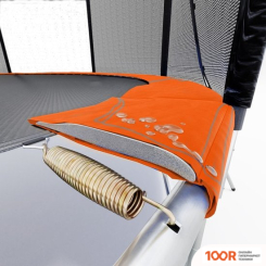 Батут Atlas Sport 252 СМ - 8FT PRO (С ЛЕСТНИЦЕЙ, ВНЕШНЯЯ СЕТКА, ОРАНЖЕВЫЙ) (9713)