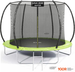 Батут Atlas Sport 252 СМ - 8FT MASTER (С ЛЕСТНИЦЕЙ, ЗЕЛЕНЫЙ) (9712)