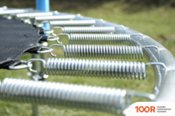 Батут Atlas Sport 252 СМ - 8FT BASIC (С ЛЕСТНИЦЕЙ, ВНЕШНЯЯ СЕТКА, ЗЕЛЕНЫЙ) (9710)