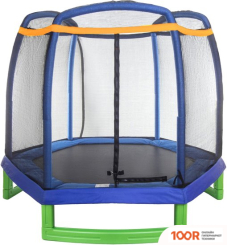Батут Atlas Sport 210 СМ - 7FT BASIC (ВНЕШНЯЯ СЕТКА, СИНИЙ) (9706)