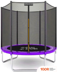 Батут Atlas Sport 183 СМ - 6FT (ВНЕШНЯЯ СЕТКА, СЛИВОВЫЙ) (9704)