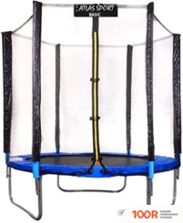 Батут Atlas Sport 183 СМ - 6FT (ВНЕШНЯЯ СЕТКА, СИНИЙ) (9703)