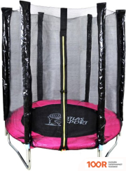 Батут Atlas Sport 140 СМ - 4.5FT (НА ЭЛАСТИЧНЫХ РЕМНЯХ, РОЗОВЫЙ) (9699)