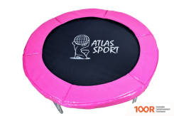 Батут Atlas Sport 140 СМ - 4.5FT (НА ЭЛАСТИЧНЫХ РЕМНЯХ, РОЗОВЫЙ) (9699)