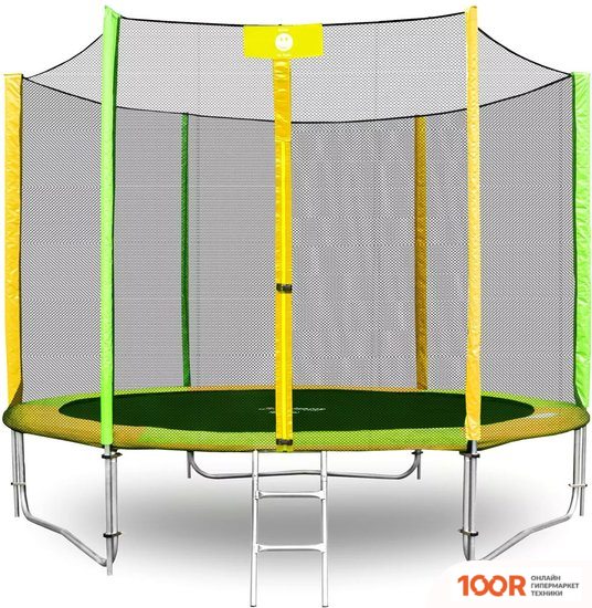 Батут Alpin ATGY-252 2.52 М С ЗАЩИТНОЙ СЕТКОЙ И ЛЕСТНИЦЕЙ (9690)