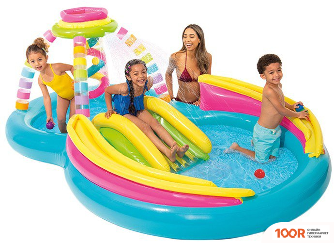 Бассейн Intex RAINBOW FUNNEL PLAY CENTER 56137NP (295X191X109) (9621)