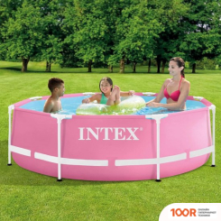 Бассейн Intex PINK METAL FRAME 28290 (244Х76 СМ) (9613)