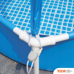 Бассейн Intex METAL FRAME С НАВЕСОМ 28209NP (183X38) (9612)