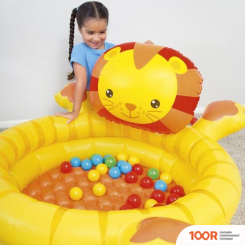 Бассейн Bestway ЛЬВЕНОК С МЯЧАМИ 50ШТ 52261 (111X98X61.5) (9546)