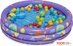 Бассейн Bestway ГАЛАКТИКА С МЯЧАМИ 50ШТ 52466 (102Х25) (9539)