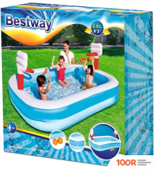 Бассейн Bestway БАСКЕТБОЛ 54122 (254Х168Х102) (9533)
