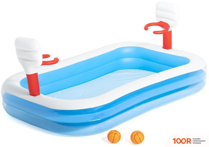 Бассейн Bestway БАСКЕТБОЛ 54122 (254Х168Х102) (9533)