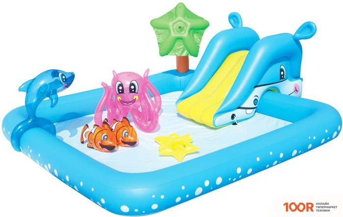 Бассейн Bestway АКВАРИУМ 53052 (239X206X86) (9531)