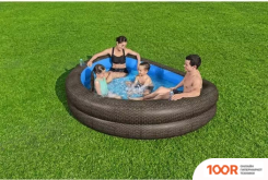Бассейн Bestway TRUPRINT WICKER 54426 (231Х178Х53) (9528)