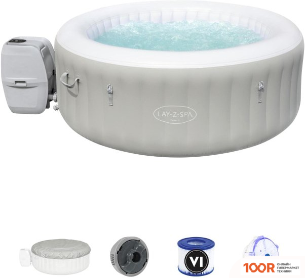 Бассейн Bestway TAHITI AIRJET 60007 (132/180X66) С ДЖАКУЗИ (9525)