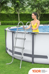 Бассейн Bestway STEEL PRO MAX (457X107, С ФИЛЬТР-НАСОСОМ, ЧЕХЛОМ, ДИСПЕНСЕРОМ И ЛЕСТНИЦЕЙ) (9517)