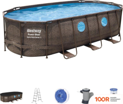 Бассейн Bestway POWER STEEL РОТАНГ 56716 (549X274X122) (9503)