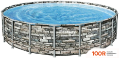 Бассейн Bestway POWER STEEL КАМЕНЬ 56883 (610X132) (9501)