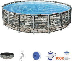 Бассейн Bestway POWER STEEL КАМЕНЬ 56883 (610X132) (9501)