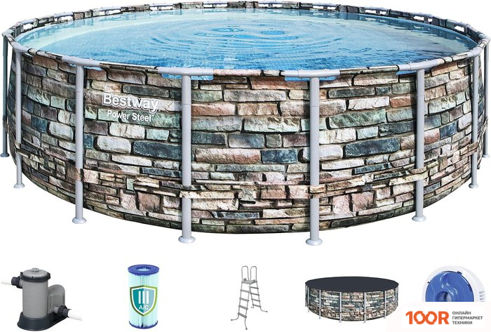 Бассейн Bestway POWER STEEL 56886 (549X132) (9497)