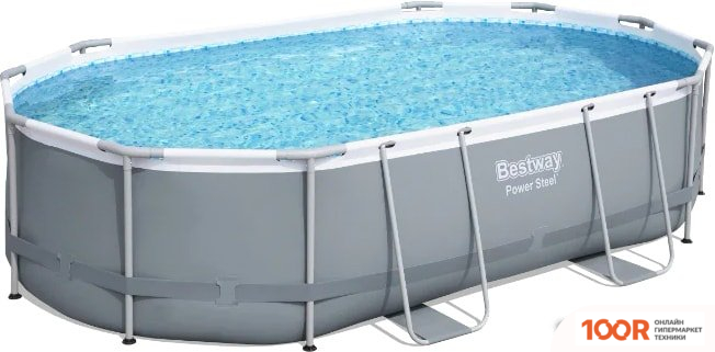 Бассейн Bestway POWER STEEL 56448 (488Х305Х107) (9487)