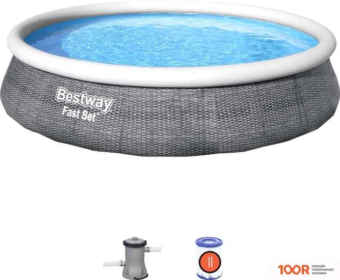 Бассейн Bestway FAST SET 57376 (396X84) (9463)
