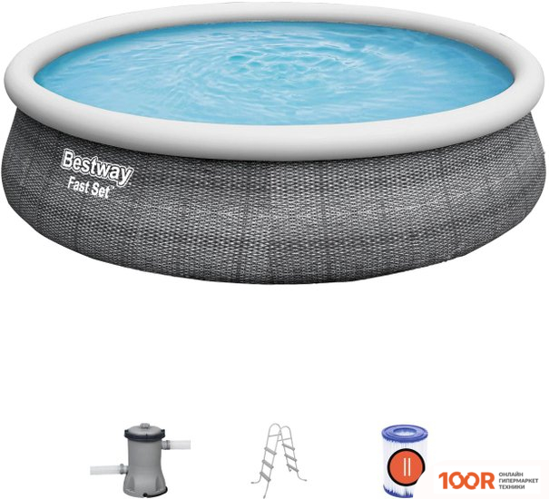 Бассейн Bestway FAST SET 57372 (457X107) (9462)