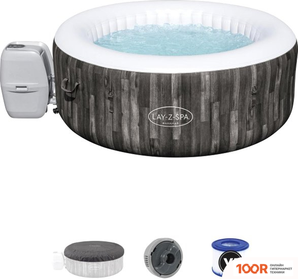 Бассейн Bestway BAHAMAS AIRJET 60005 (132/180X66) С ДЖАКУЗИ (9454)