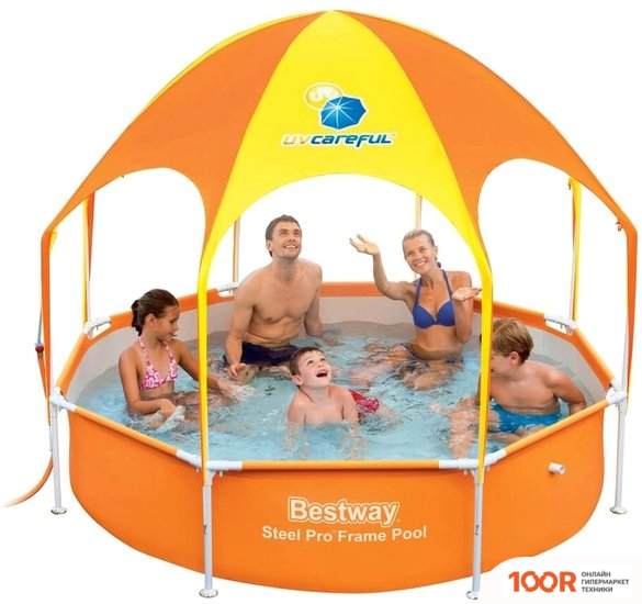 Бассейн Bestway 56432 (ГОЛУБОЙ, 244Х51) (9443)