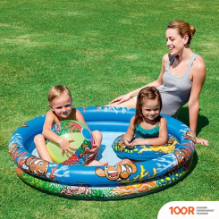 Бассейн Bestway 51124 + КРУГ + МЯЧ (122X20) (9434)