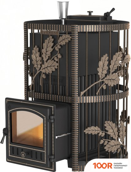 Банная печь Везувий ЭВЕРЕСТ КОВКА 24 (280) ЗАКРЫТАЯ КАМЕНКА (9407)