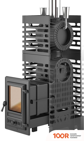 Банная печь Везувий ASTON ШТОРМ ТУРБОПАР LONG (ЧУГУН) (9355)