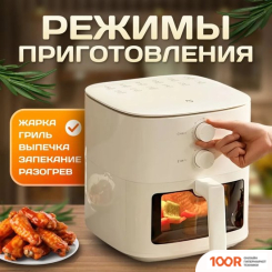 Аэрогриль / фритюрница Xiaomi MIJIA SMART AIR FRYER 5L MAF11 (С ПЕРЕХОДНИКОМ НА ЕВРОВИЛКУ) (9319)
