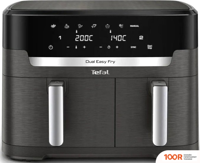 Аэрогриль / фритюрница Tefal DUAL EASY FRY EY942HE0 (9256)