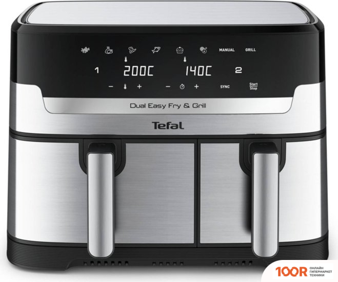 Аэрогриль / фритюрница Tefal DUAL EASY FRY & GRILL EY905D (9255)