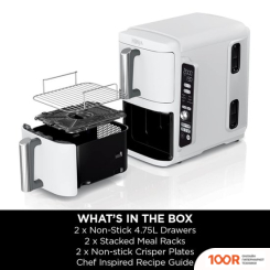 Аэрогриль / фритюрница Ninja DOUBLE STACK XL AIRFRYER SL400UKWH (9077)
