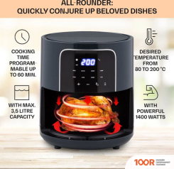 Аэрогриль / фритюрница Klarstein CRISP-PRO (АНТРАЦИТ) (9011)