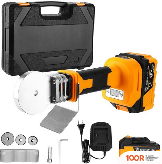 Аппарат для сварки труб Deko R-DKCPW20V 083-3002 (С 2-МЯ АКБ) (8625)