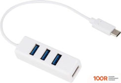 Хаб / Док-станция USBTOP USB3.1 TYPE-C - 3XUSB3.0/TYPE-C/HDMI/VGA/3.5/TF/SD (8418)