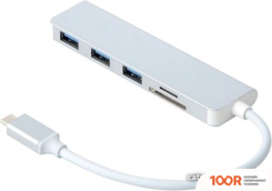 Хаб / Док-станция USBTOP USB3.1 TYPE-C - 3XUSB3.0/TYPE-C/HDMI/VGA/3.5/TF/SD (8418)