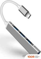 Хаб / Док-станция USBTOP USB3.1 TYPE-C - 1ХUSB3.0/3X USB2.0 TYPE-A (8409)