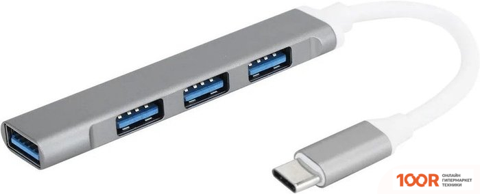 Хаб / Док-станция USBTOP USB3.1 TYPE-C - 1ХUSB3.0/3X USB2.0 TYPE-A (8409)