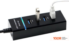Хаб / Док-станция USBTOP USB3.0 TYPE-A - 4X USB3.0 СО СВЕТОДИОДНЫМ ИНДИКАТОРОМ (8404)