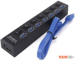 Хаб / Док-станция USBTOP USB2.0 TYPE-A - 7X USB2.0 С ВЫКЛЮЧАТЕЛЯМИ (8397)